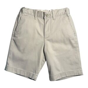 Crewcuts Boys Beige Twill Chino Shorts Size 7 Adjustable Waist‎ Casual NWT